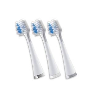 lot 72656 image: Waterpik Triple Sonic Electric Toothbrush Replacement Heads STRB-3WW White  3 Count - Retail $24