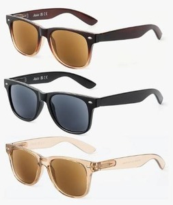 lot 72674 image: 3 Pack Reading Sunglasses for Women, UV400 Sun Readers Glasses Spring Hinge Outdoor Sunglasses - Retail $15