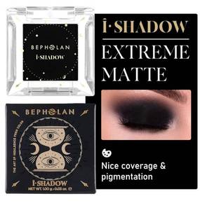 lot 72679 image: Single Matte Black Eyeshadow Palette Gothic Makeup - Retail $8