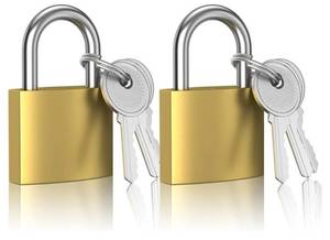 lot 72681 image: 2 Pcs Small Keyed Padlocks, Locker Lock, Locks with Keys 32mm, Gold, Compact, Hardened Alloy, Securing Luggage, Gym Lockers - Retail $8