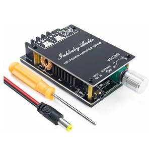lot 72693 image: 200W Bluetooth 5.0 Amplifier Board TPA3116D2 100W100W Stereo Dual Channel Mini Amp Board Audio Receiver for Home DIY Speakers - Retail $25