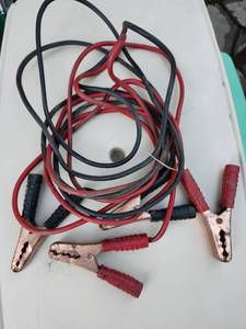 lot 107 image: Heavy Duty Jumper Cables with Copper Clamps