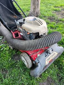 lot 108 image: Craftsman 6.0HP Wide Vacuum Lawn Mulcher Shredder
