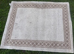 lot 59 image: Cream & Taupe Accent Area Rug
