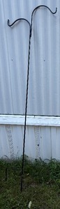 lot 70 image: Heavy-Duty Metal Shepherds Hook Garden Hanger