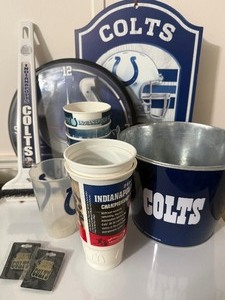 lot 192 image: Large Indianapolis Colts Fan Cave & Memorabilia Collection
