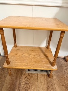 lot 219 image: 2-Tier Side Table or Plant Stand