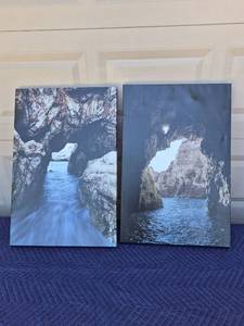 lot 124 image: Ocean Cave Canvas Print Set
