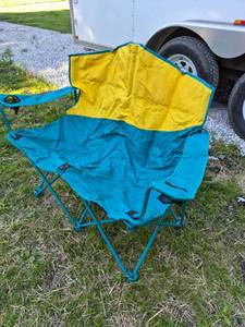 lot 133 image: Folding Camping Chair with Canopy Shade