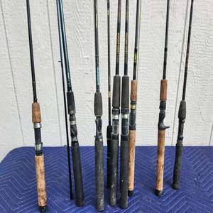lot 186 image: Mixed Brand Fishing Rod Collection