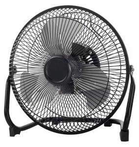 lot 37401 image: Mainstays 9 Inch High Velocity Metal 3-Speed Fan with 360-Degree Tilt and Wall Mount