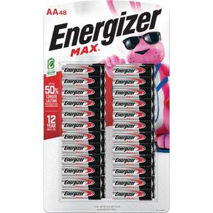 lot 37426 image: Energizer MAX Alkaline AA Batteries (48-Pack)