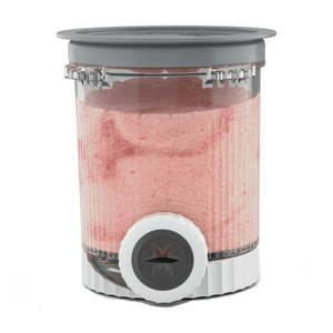lot 37444 image: Ninja CREAMi 16 Oz Pint & Lid, Compatible with NC700 Series Ninja CREAMi Scoop & Swirl, Gray