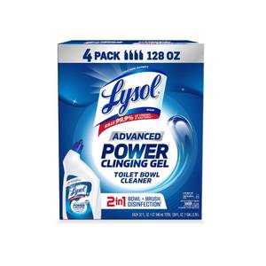 lot 40377 image: Lysol Advanced Toilet Bowl Cleaner 32 Fluid Ounce (Pack of 4)