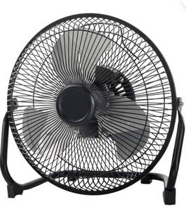 lot 41562 image: Mainstays 9 Inch High Velocity Metal 3-Speed Fan with 360-Degree Tilt and Wall Mount