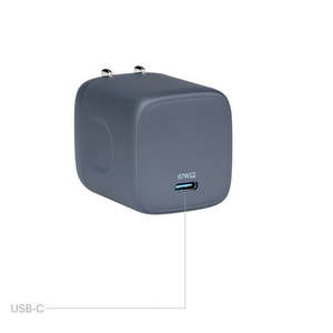 lot 41568 image: onn GAN 67W Laptop Charger with 1 USB-C Port  Compatible for Apple Dell HP Asus Acer Lenovo Grey