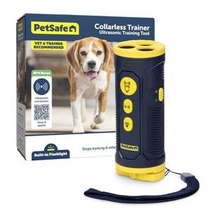 lot 37481 image: PetSafe Collarless Trainer Ultrasonic Handheld Bark Training Tool for Dogs