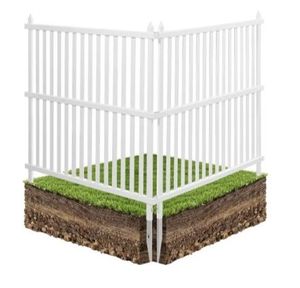 lot 40396 image: Vevor Vinyl Fence Panels TJ-SKU8-NOT EXACT WITH STOCK PHOTO