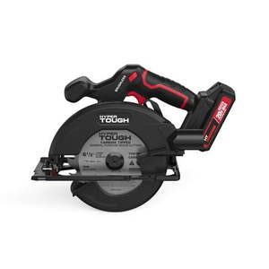 lot 40434 image: Hyper Tough 20V 6.5in. Brushless Circular Saw  with 2.0Ah Lithium-Ion Battery Pack and Standard Charger  Model Number 41007.2