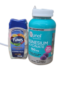 lot 41639 image: Health Supplement Bundle - Qunol Magnesium Gummies and TUMS Antacid Tablets (BEST BY NOV 2028 AND JUNE 22, 20250