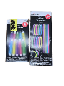 lot 41655 image: Glow Stick Party Pack with Bracelets and Light Sticks