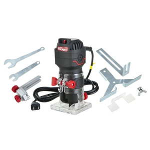 lot 41685 image: Hyper Tough 2.5A 14 inch Trim Router  Light-Duty Woodworking Router Type (MISSING 2 PIECES)