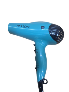 lot 41703 image: Revlon 1875W IONIC Volume Booster Hair Dryer Green, POWERS ON AND WORKS, TESTED FUCTIONALY