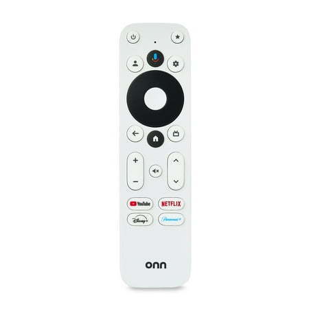 lot 38858 image: onn Voice Remote Compatible with onn Streaming Devices and Google TV  White