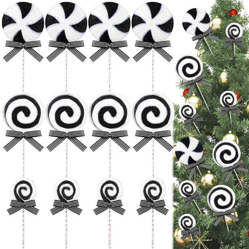 lot 32456 image: 12 Pieces Christmas Candy Tree Picks