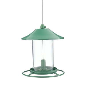 lot 37501 image: Perky-Pet Green Panorama Wild Bird Feeder - 2 lb Capacity