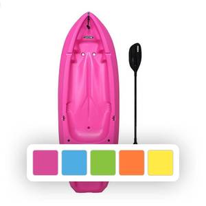 lot 40445 image: Lifetime Wave 6 ft Youth Kayak  Pink (90098) - Retail $104