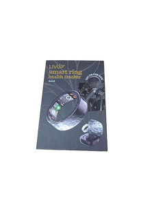 lot 41774 image: LIVUP Smart Ring Health Tracker - Black Size 9