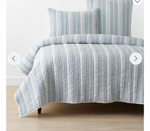 lot 42223 image: Stripe Quilt - Balanced Stripe, KingCal King - Retail $170