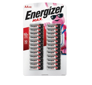 lot 42232 image: Energizer MAX Alkaline AA Batteries, 48-Pack