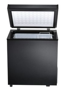 lot 40463 image: 1.8 cu.ft. Chest Freezer Free Standing Top open Door Deep Compact Freezer Suitable for HomeRVKitchenOffice Black - Retail $99