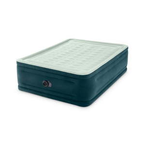 lot 40470 image: Intex 24  Queen Dream Lux Pillow Top Dura-Beam Airbed Mattress with Built-in Pump