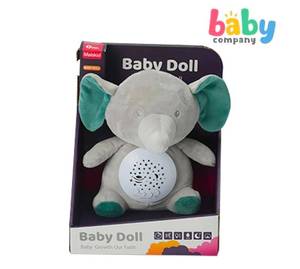 lot 40482 image: Baby Company Baby Plush Comfort Projector Plush - Elephant