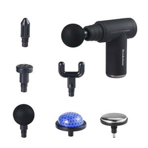lot 41796 image: Brookstone Cordless Hot and Cold Percussion Deep Tissue Massager Gun  6 Intensity Levels POWERS ON AND WORKS, SEE PICTURES, TESTED FUNCTIONALITY  - Retail $136