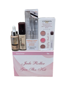 lot 41857 image: Beauty & Skincare Bundle �� Femometer Jade Roller, Foundations, Cream Contour Kit & More