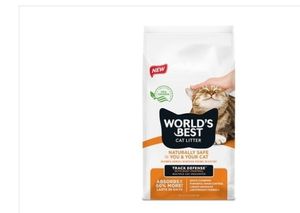 lot 42279 image: World S Best Cat Litter Track Defense Unscented Low Tracking Dust Control Made from Corn Quick Clumping Flushable 99% Dust Free Long-Lasting