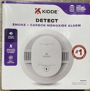 lot 42296 image: Kidde Battery-Operated Combination Smoke & Carbon Monoxide Detector Voice Alerts