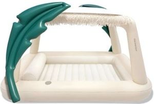 lot 42303 image: MINNIDIP Tanning Pool and Canopy Float - Oasis Palms Cabana 26 Resort Collection - Retail $99