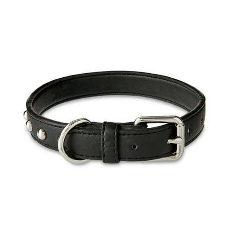lot 38992 image: Vibrant Life Studded Leather Fashion Dog Collar Black  -Size Medium