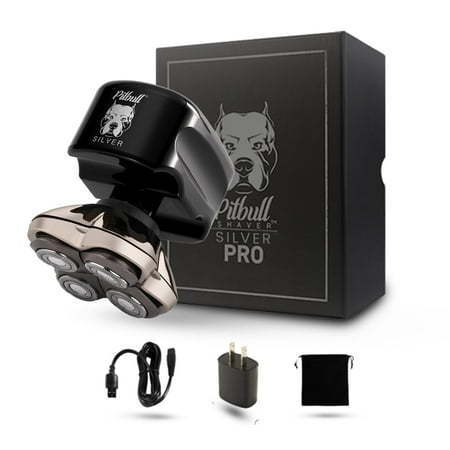 lot 36271 image: Pitbull Silver PRO Head & Face Shaver  USB charging cable included - Retail $191