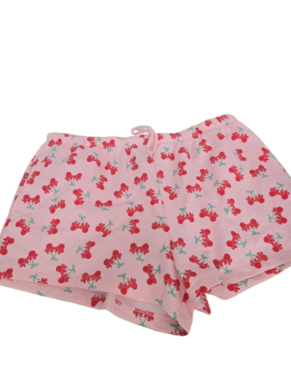 lot 41090 image: Disney Minnie Mouse Pink Cherry Print Sleep Shorts XXL