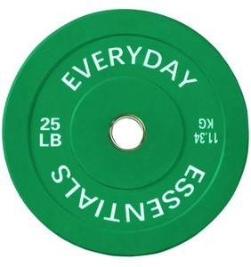 lot 40487 image: BalanceFrom Olympic Bumper Plate Weight Plate  25 lbs Pair Color - Retail  $163.00