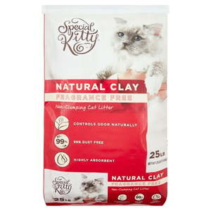 lot 40491 image: Special Kitty Fragrance Free Natural Clay Non-Clumping Cat Litter  25 lb