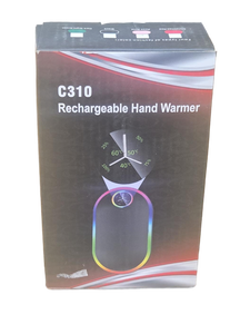 lot 41896 image: C310 Rechargeable Hand Warmer with LED Display - Rose Gold