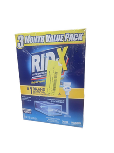 lot 41897 image: Rid-X Septic Tank Treatment Cleaning Powder  3 Month Supply  29.4oz - Retail $63