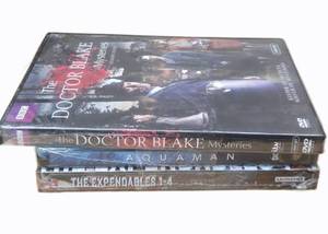 lot 41904 image: Mixed Movie & TV DVDBlu-ray Lot - Aquaman Steelbook, The Expendables 4K Steelbook & Doctor Blake Mysteries Season 4 - Retail $35
